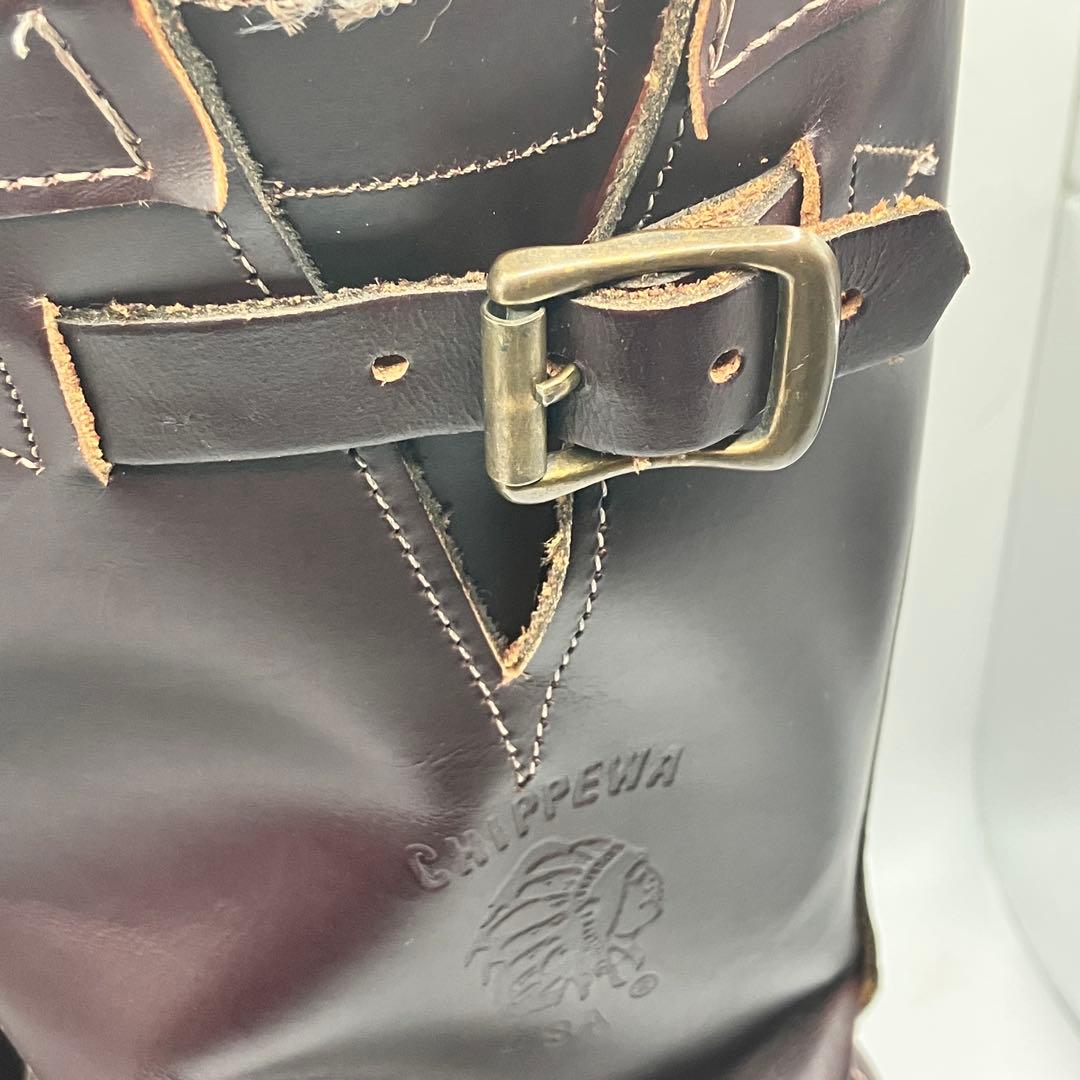 チ*ズ様 ☆美品☆ chippewa 91068 6E赤茶エンジニアブーツ オイ