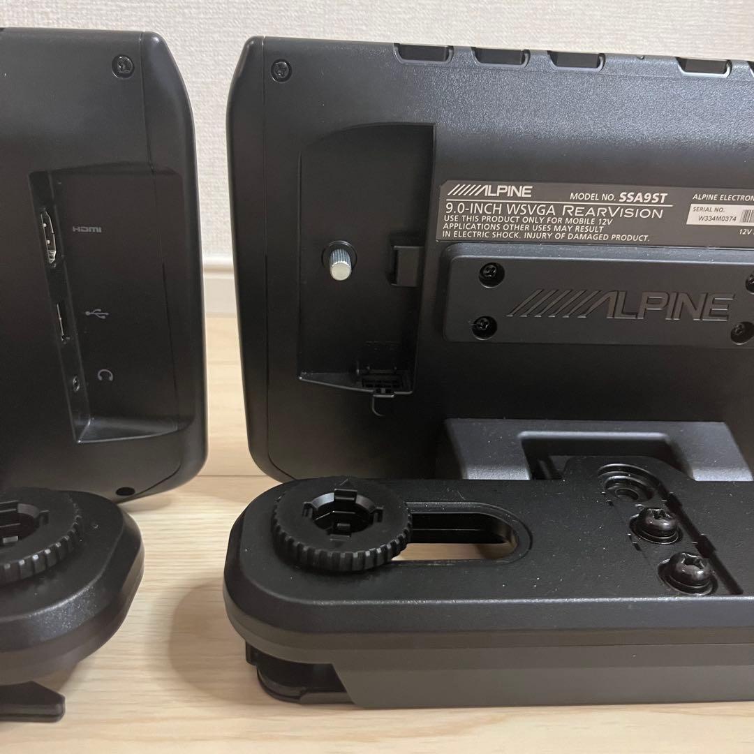 ✨【良品】ALPINE ヘッドレストモニター SSA9ST（2台セット）✨