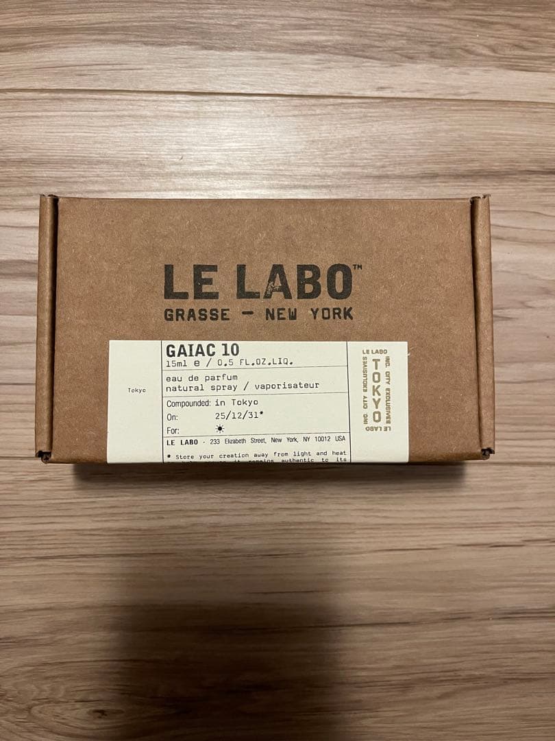 香水(ユニセックス) LE LABO GAIAC 10 15ml