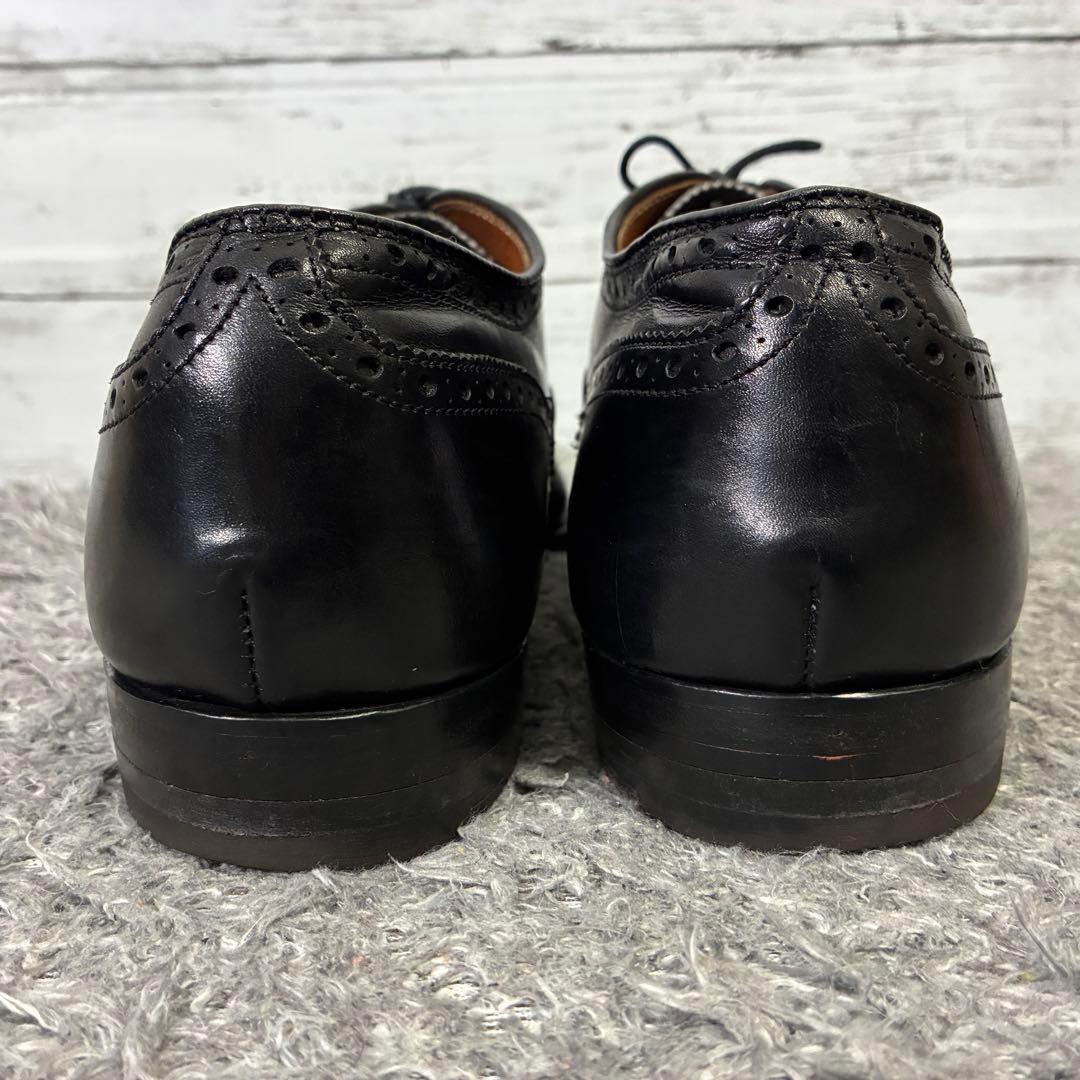 【良品】Alden 909 ウィングチップ 黒 10D メダリオン 28cm相当