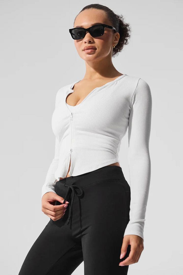 aloyoga リブ スターダスト ロングスリーブ Sサイズ