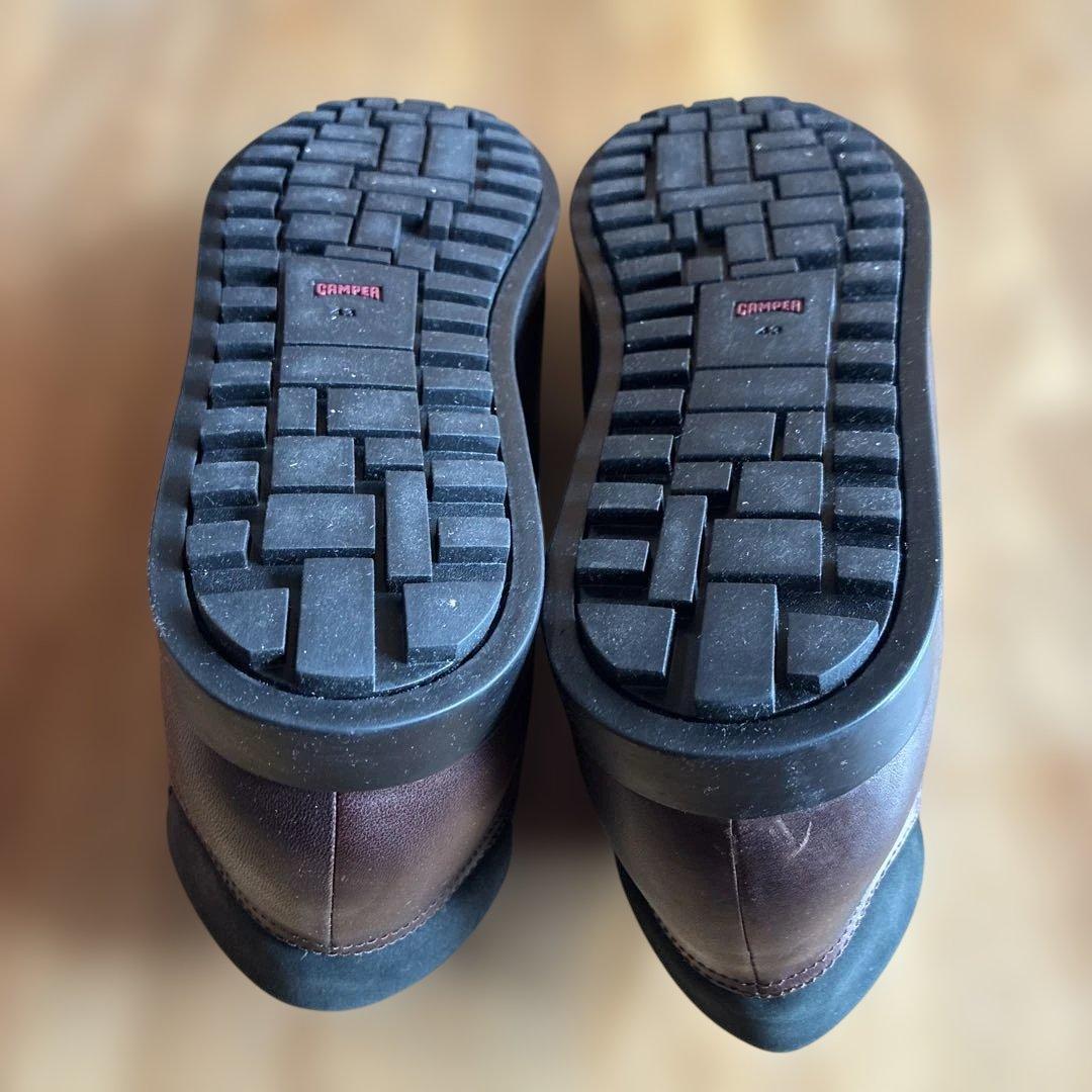 【未使用】Camper K300007-002 ブラウンレザー　サイズ43