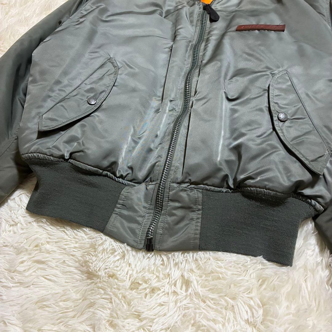 90s AVIREX XL コマーシャルロゴ アーチロゴ フライトジャケット