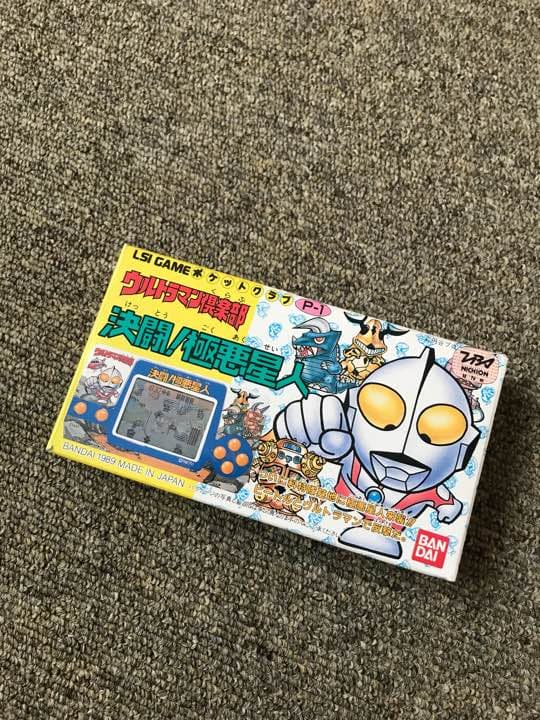 取説有 美品 ゲームウォッチ  ウルトラマン クラブ 決闘！極悪星人 1989年