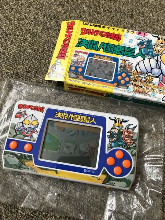 取説有 美品 ゲームウォッチ  ウルトラマン クラブ 決闘！極悪星人 1989年