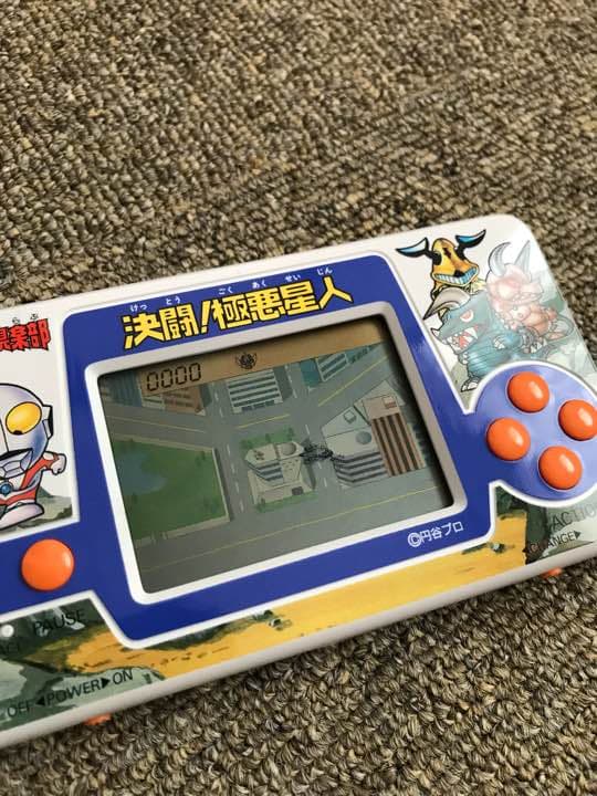 取説有 美品 ゲームウォッチ  ウルトラマン クラブ 決闘！極悪星人 1989年
