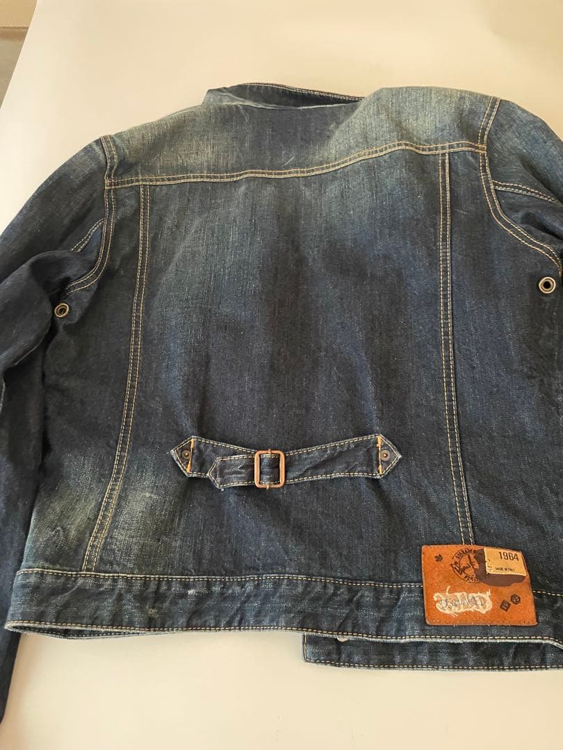 DSQUARED 2デニムジャケット コーデュロイ襟、裏地付き　サイズ50
