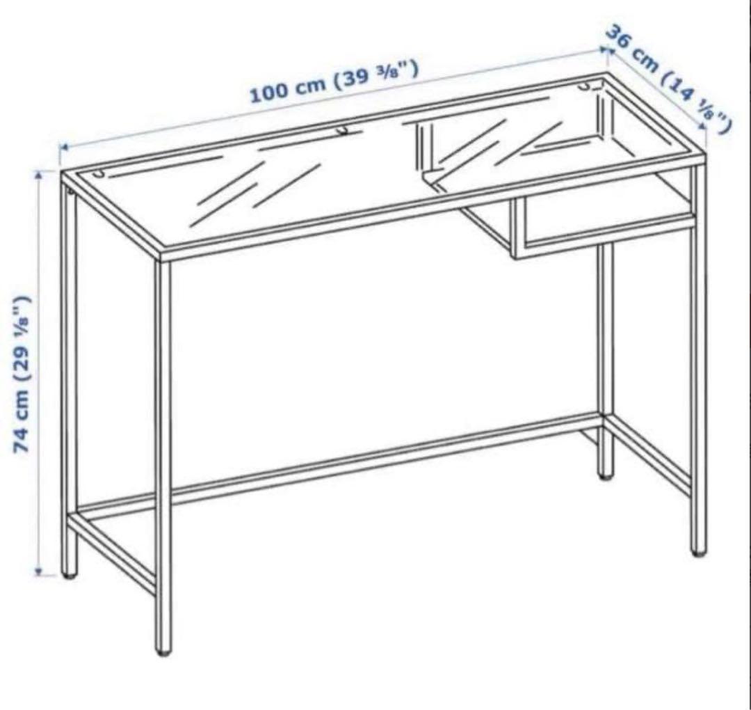 【値段交渉可能‼️】【IKEA】　IKEA VITTSJÖ ラップトップテーブル