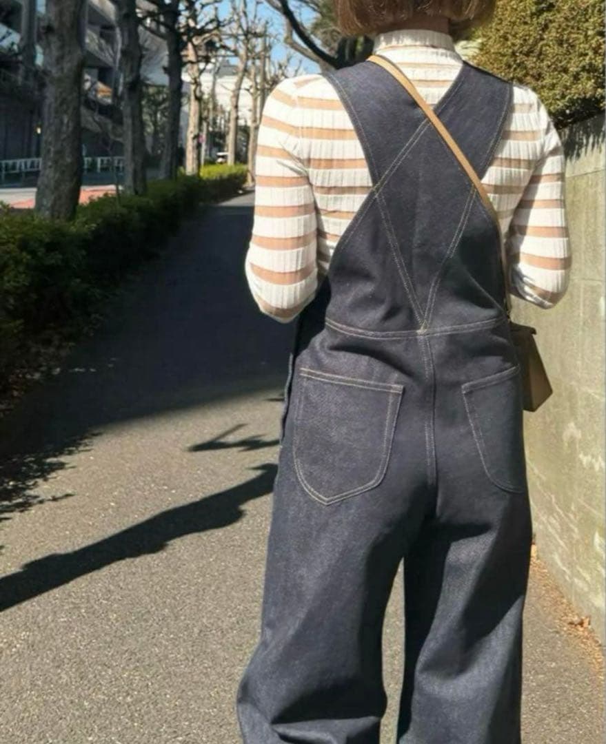 新品 cygne シーニュ　デニムサロペット　0