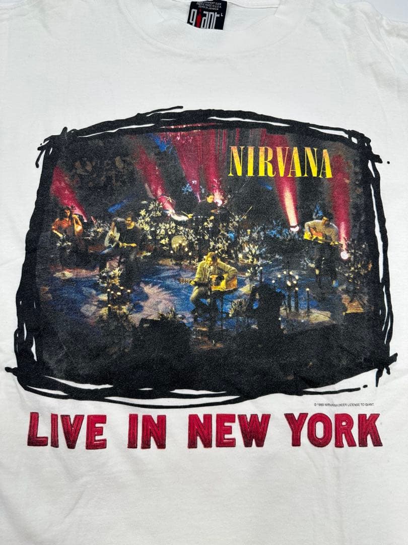 希少/美品 90s/NIRVANA/LIVE IN NEW YORK Tシャツ