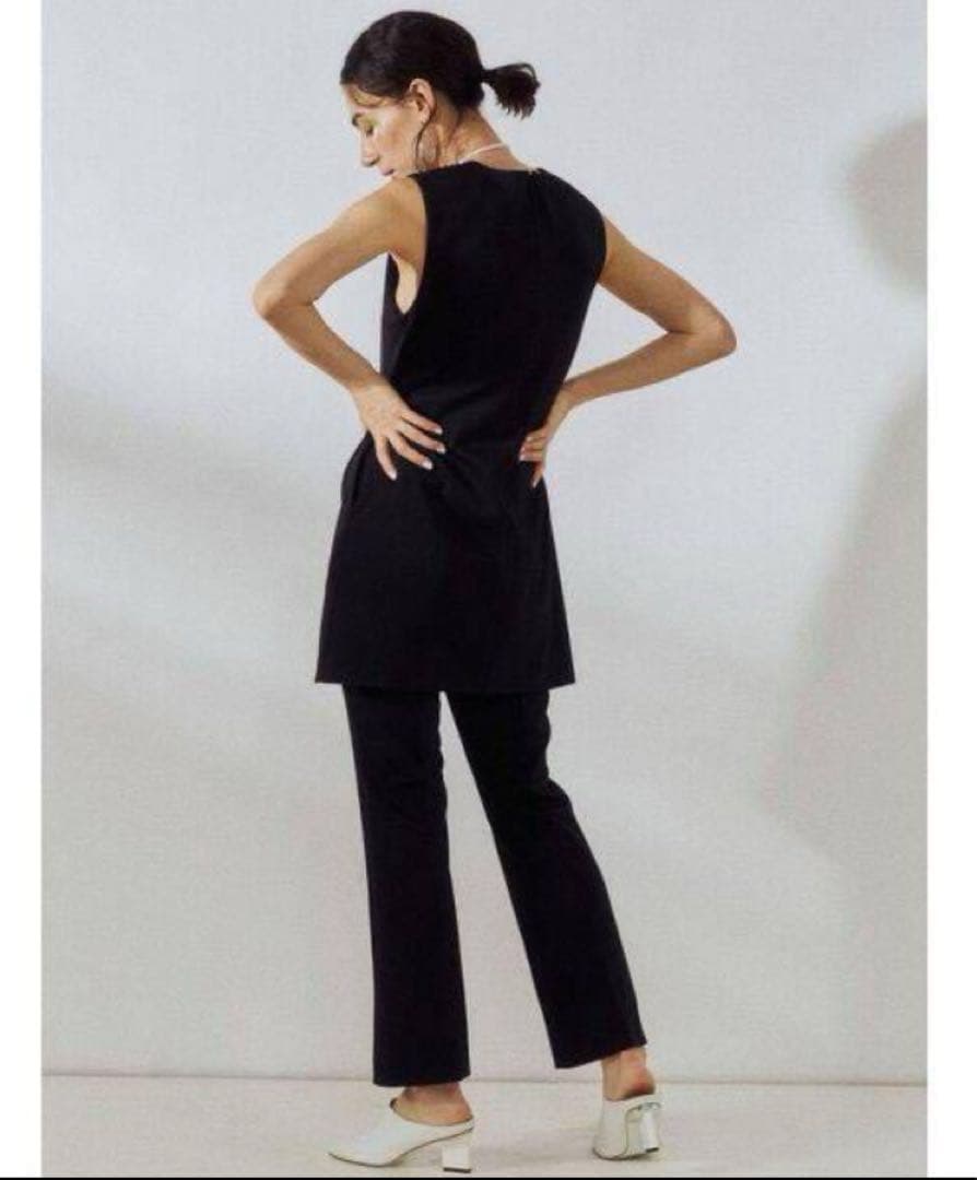 【美品】UN3D. アンスリード レイヤード オールインワン ブラック