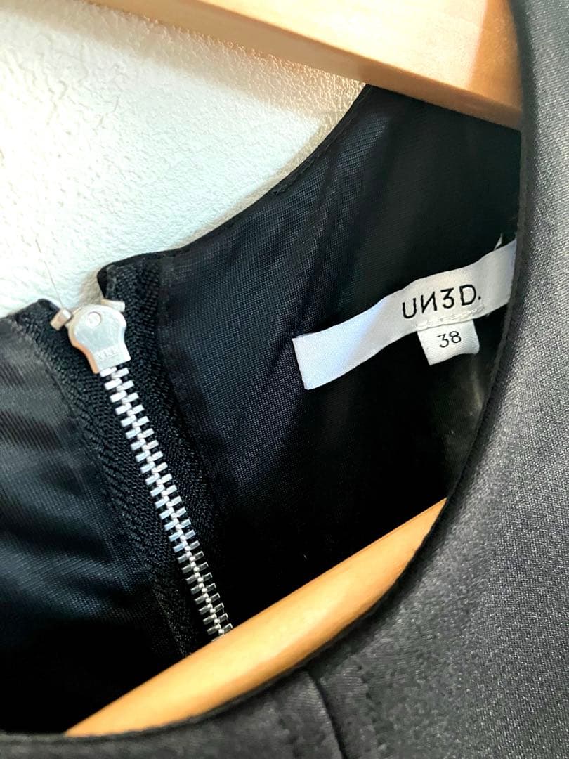 【美品】UN3D. アンスリード レイヤード オールインワン ブラック