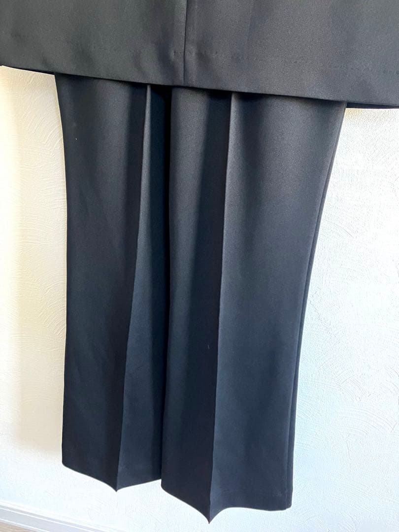 【美品】UN3D. アンスリード レイヤード オールインワン ブラック