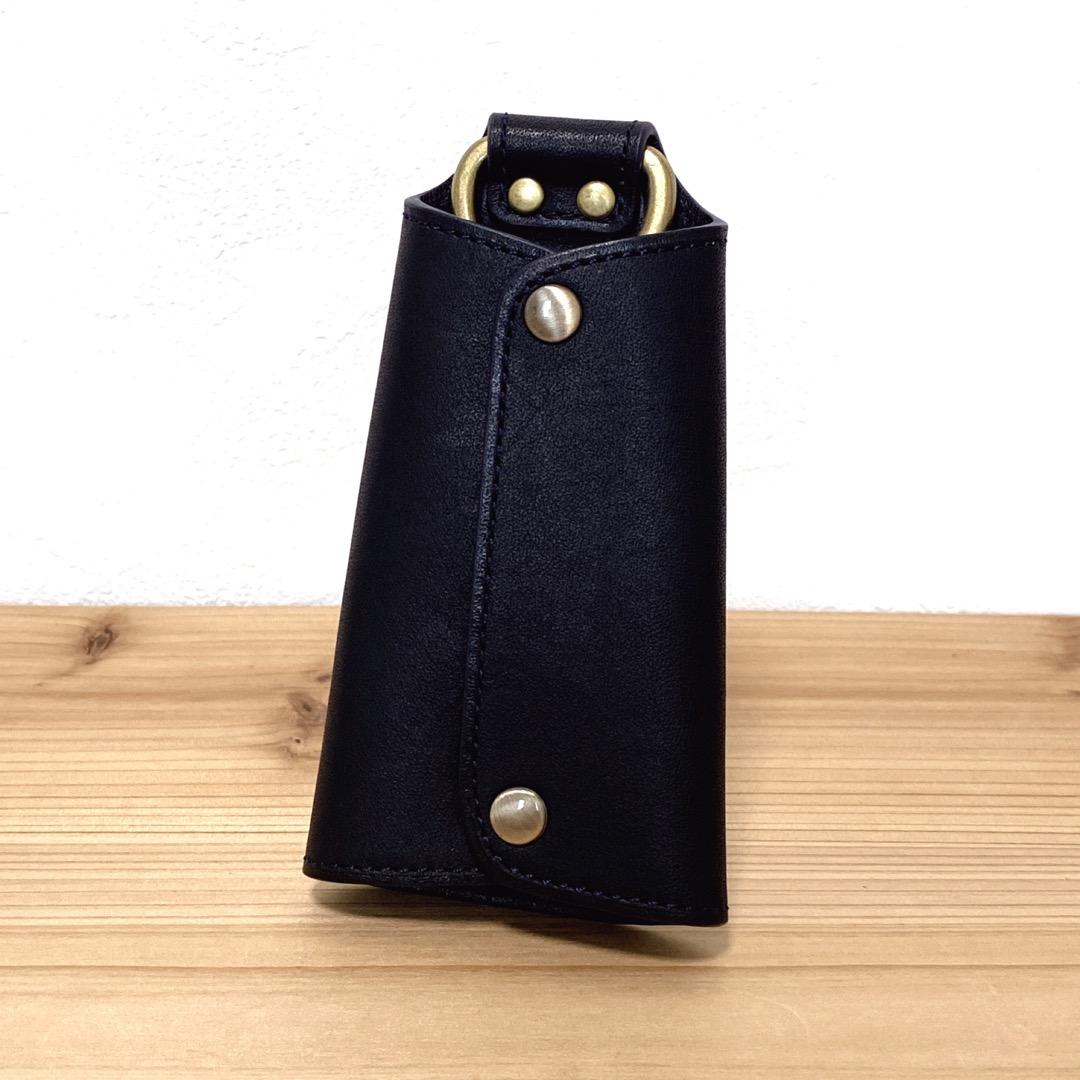 美品　土屋鞄　ビークル グリッピングキーケース　レザー　ダークインディゴ　日本製