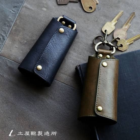 美品　土屋鞄　ビークル グリッピングキーケース　レザー　ダークインディゴ　日本製