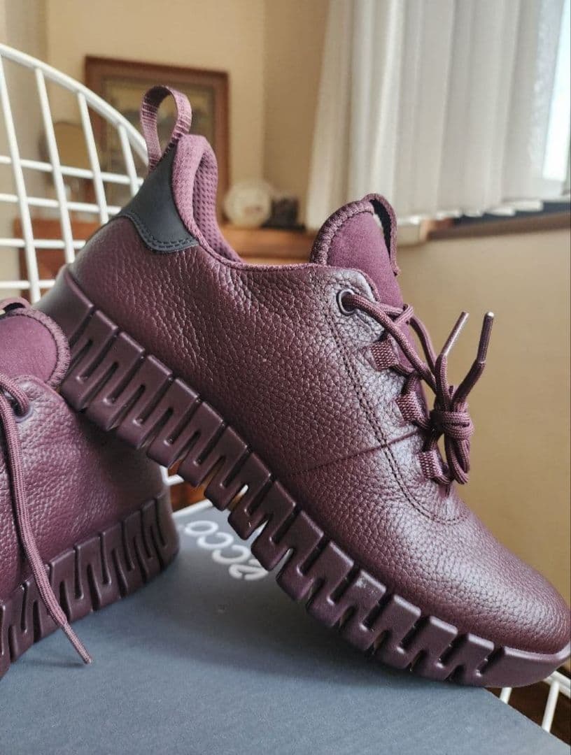 ecco エコー　グルーブ　ゴアテックス　シボレザー　スニーカー　40センチ