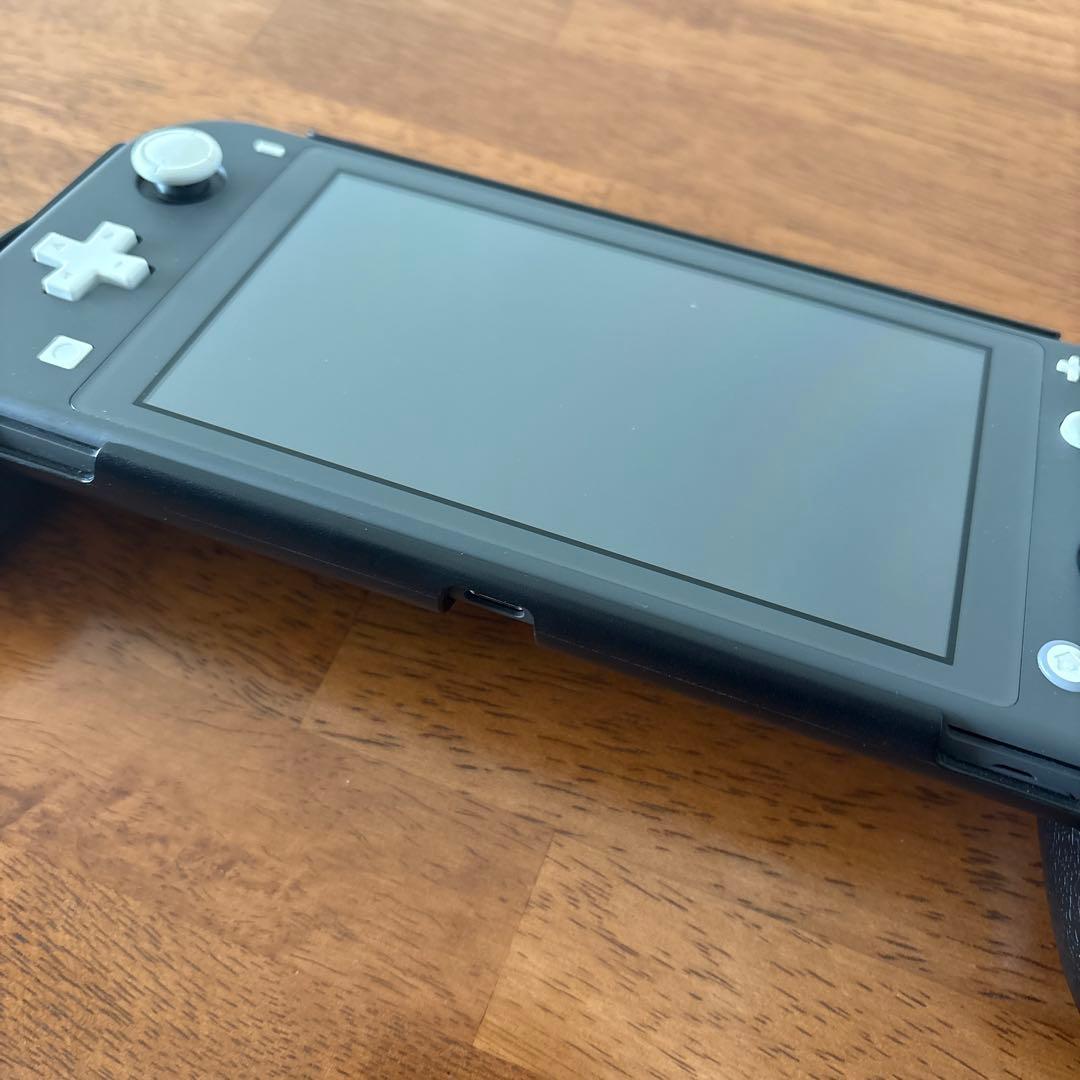 Nintendo Switch Lite グレー　グリップ付き