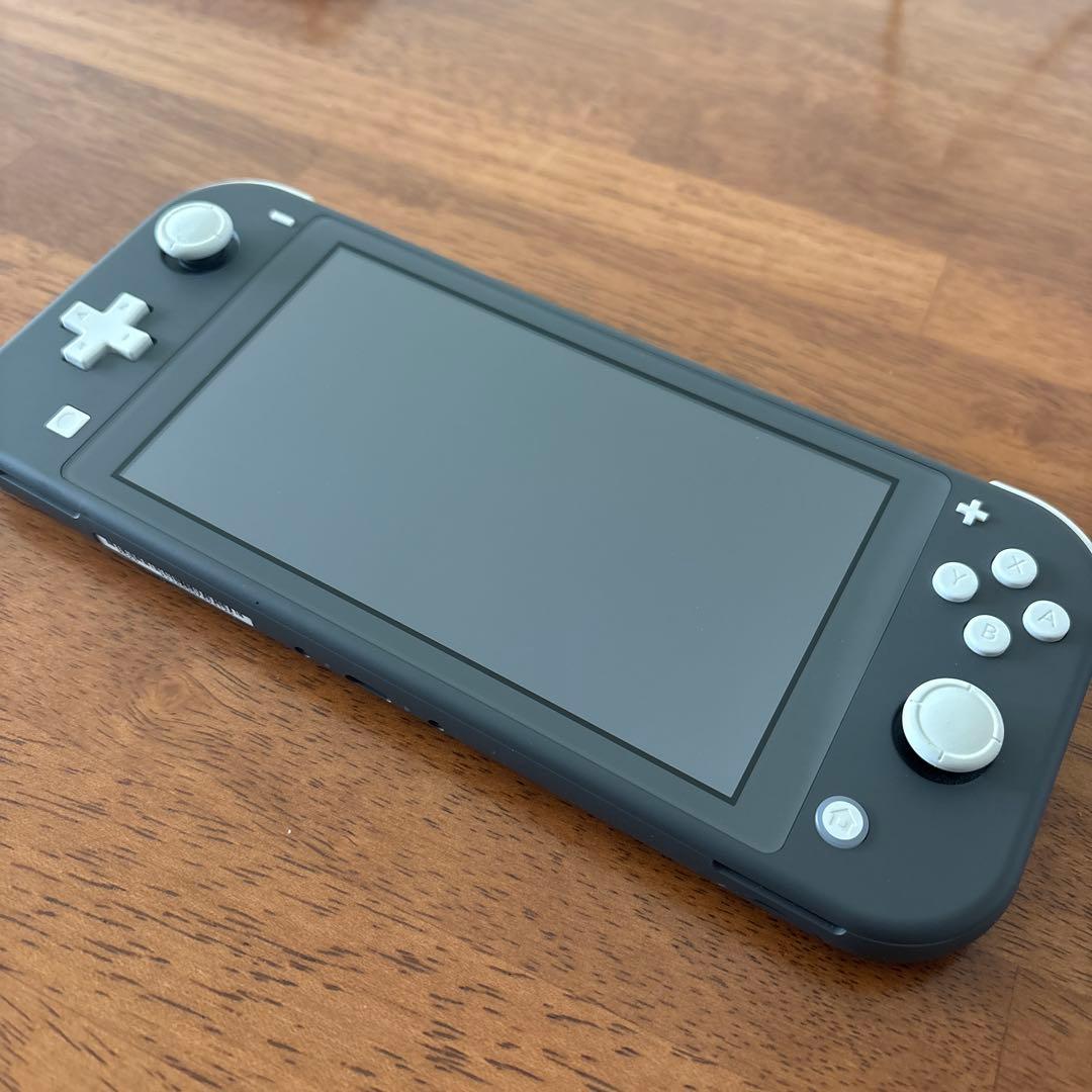 Nintendo Switch Lite グレー　グリップ付き