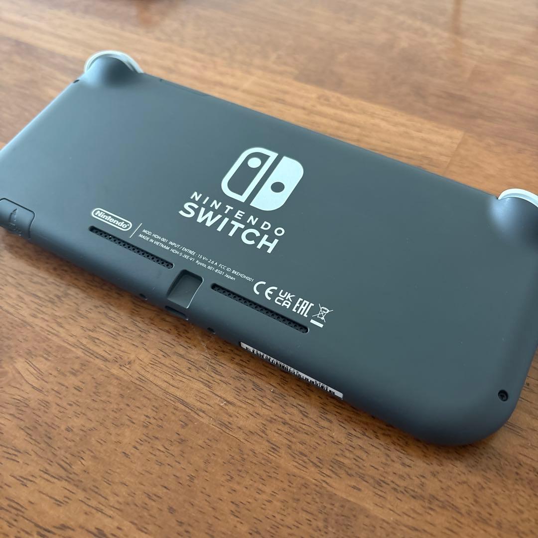 Nintendo Switch Lite グレー　グリップ付き