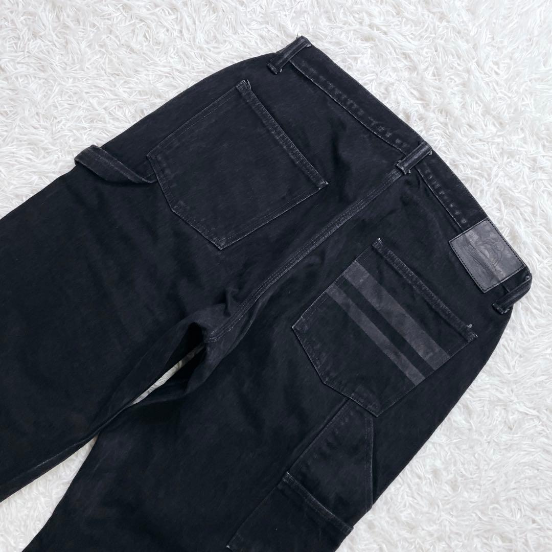 桃太郎ジーンズ ペインターデニム W34 ブラック デニムパンツ ジーンズ