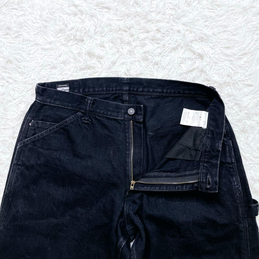 桃太郎ジーンズ ペインターデニム W34 ブラック デニムパンツ ジーンズ