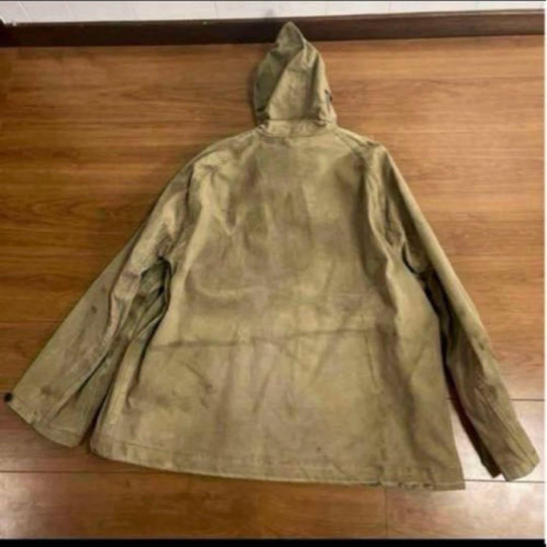 40s 米軍　実物　初期型USN デッキ　レインパーカー　L相当②送料無料