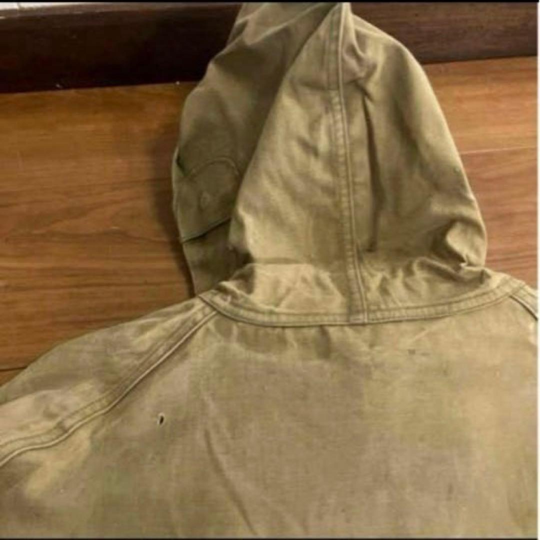 40s 米軍　実物　初期型USN デッキ　レインパーカー　L相当②送料無料