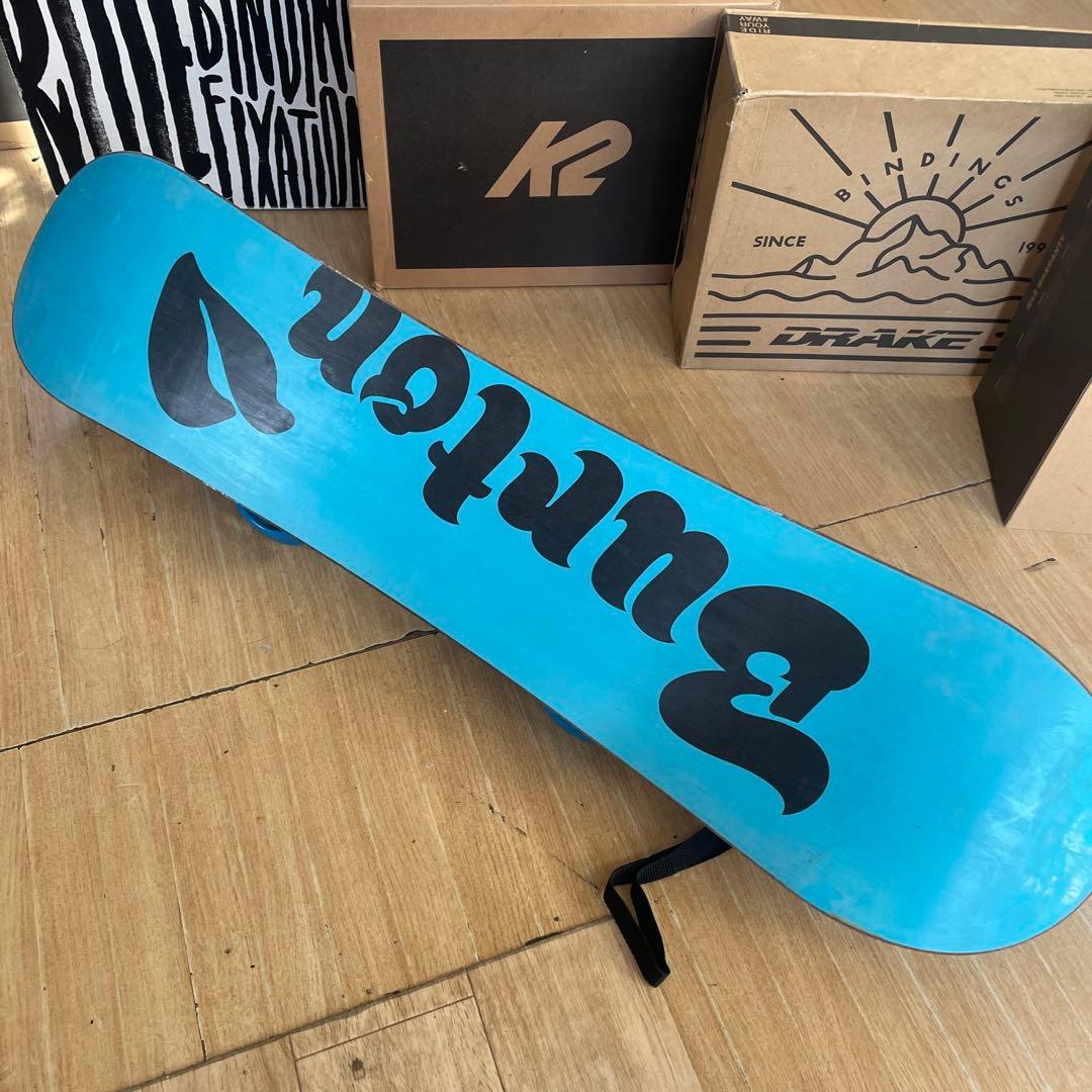 BURTON　キッズスノーボードセット　116cm　バートン　バイン付3点セット