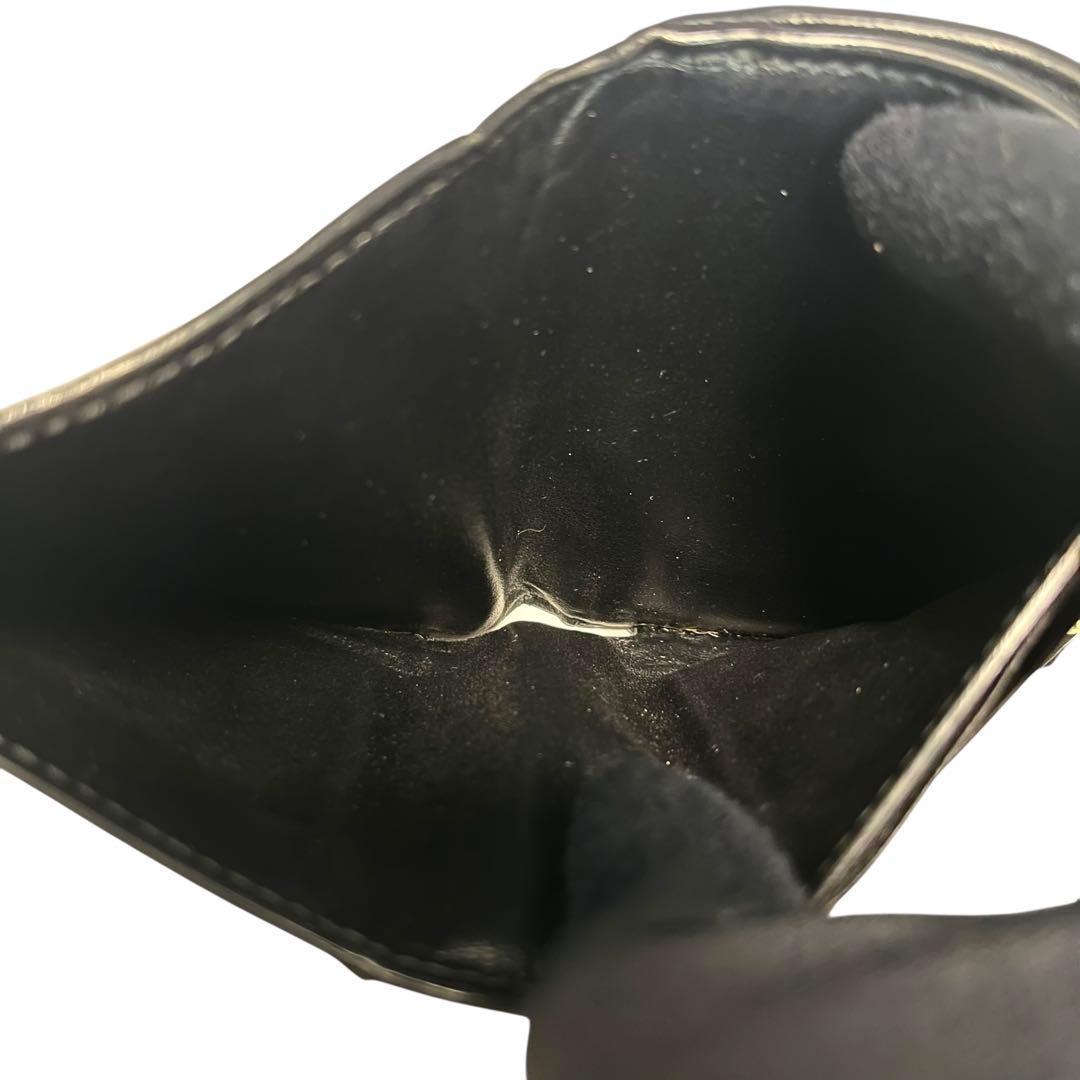 希少✨ボッテガヴェネタ 二つ折り財布 マキシ イントレチャート レザー 黒