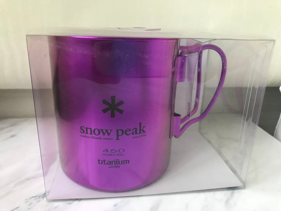  Peak海外限定販売チタンマグ 450シングルウォール・パープル☆新品