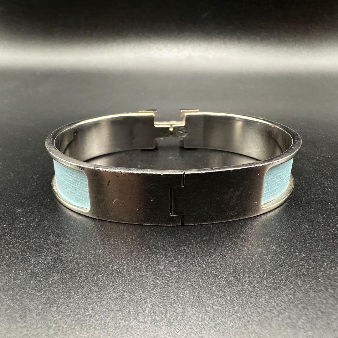 人気✨　エルメス　バングル　ブレスレット　Hクリック　 シルバー　886