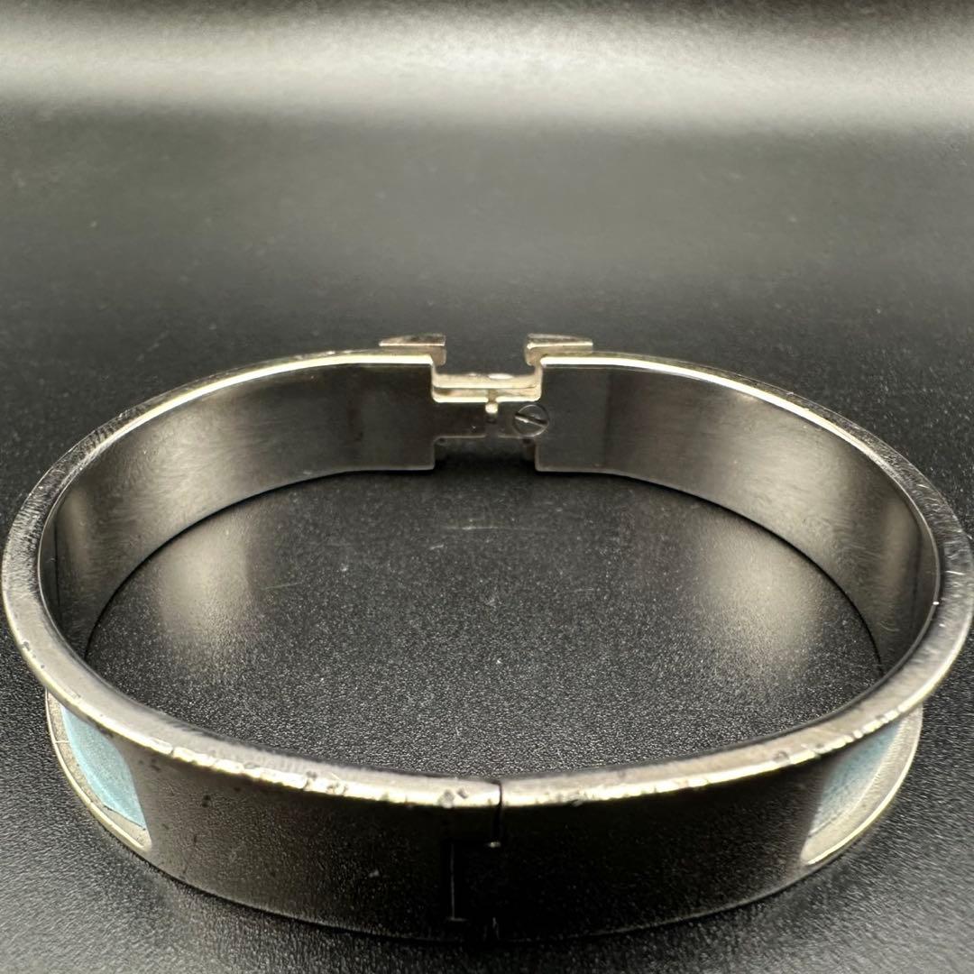 人気✨　エルメス　バングル　ブレスレット　Hクリック　 シルバー　886