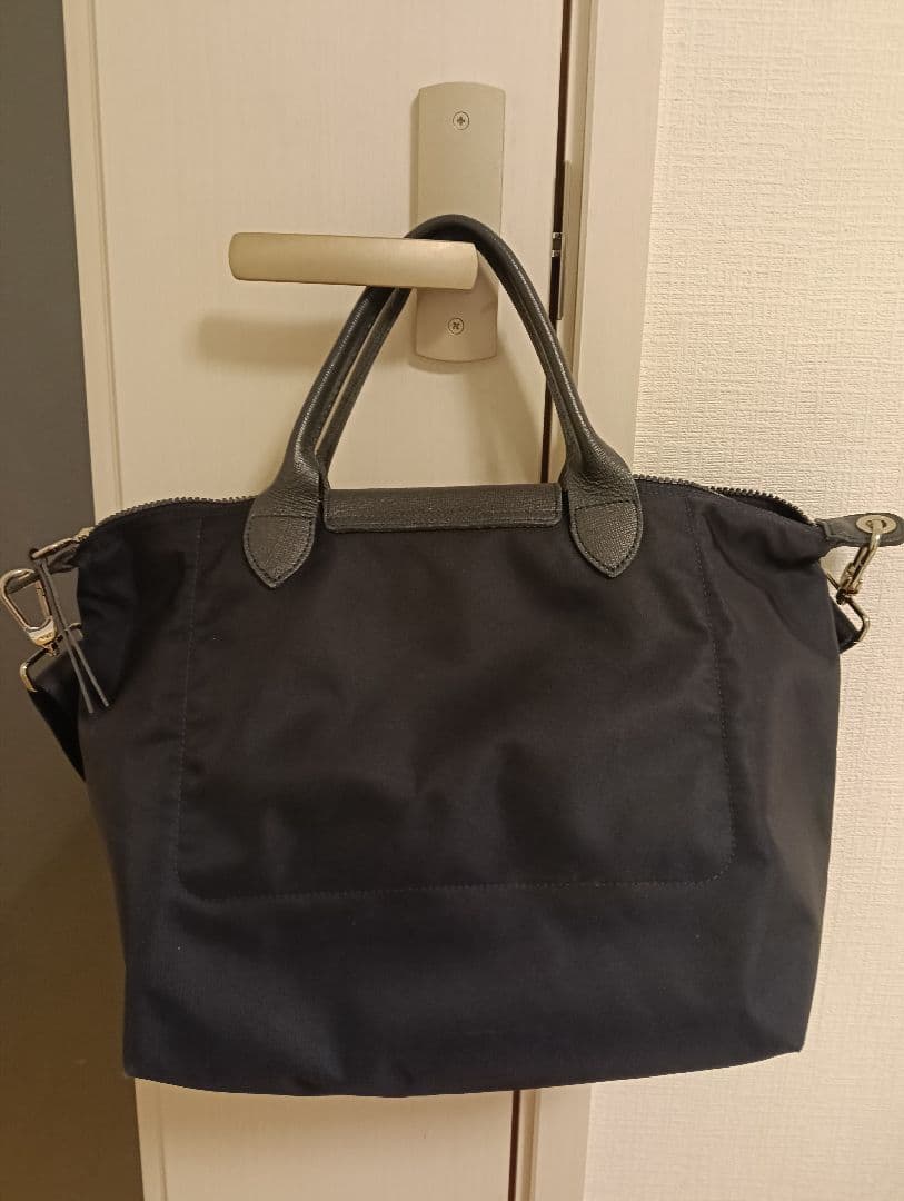 ロンシャン　プリアージュ　ネイビー トートバッグ