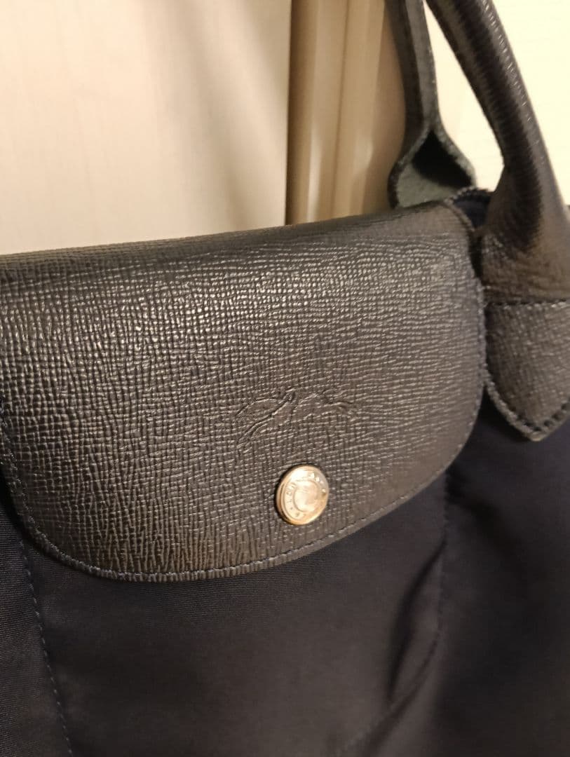 ロンシャン　プリアージュ　ネイビー トートバッグ