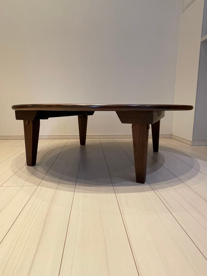 家具工房芽生★ウォールナット無垢★ちゃぶ台★折り畳み式