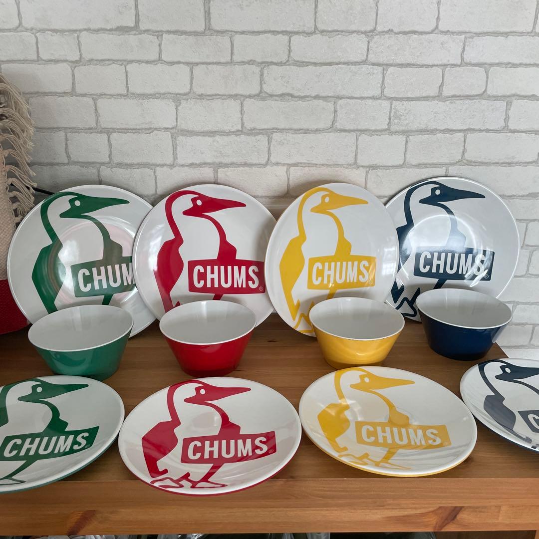 CHUMS 食器セット 12点チャムス【廃盤品】メラミンディッシュ食器値下げ