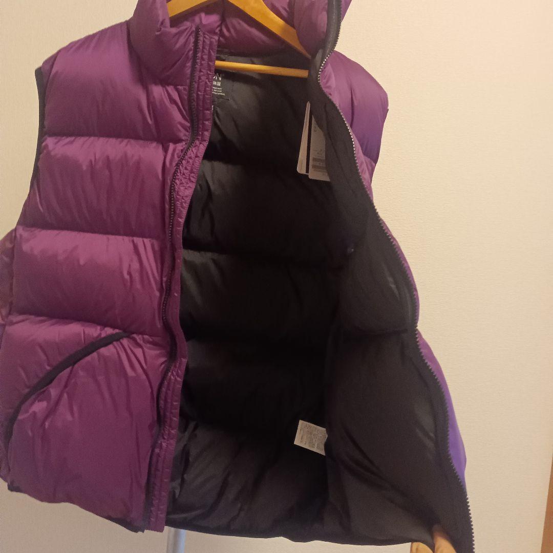 ☆【新品未使用】relume×TAION別注ダウンベスト パープル Lサイズ☆