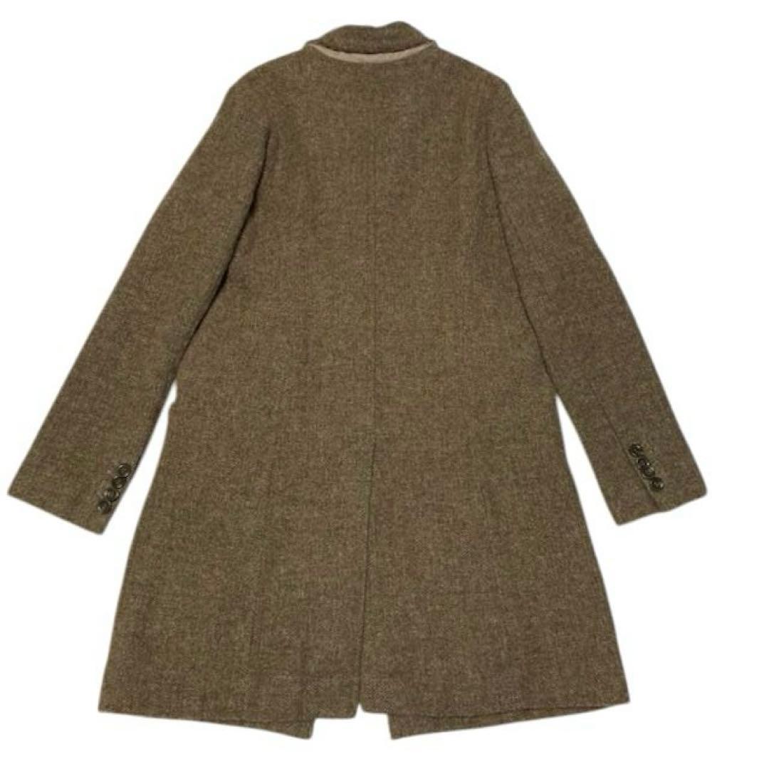 Pas de Calais パドカレ ツイード生地ヘリンボーン チェスターコート