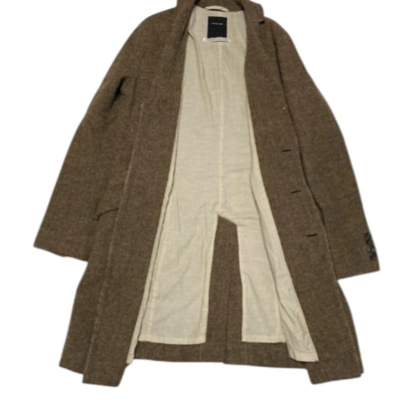 Pas de Calais パドカレ ツイード生地ヘリンボーン チェスターコート