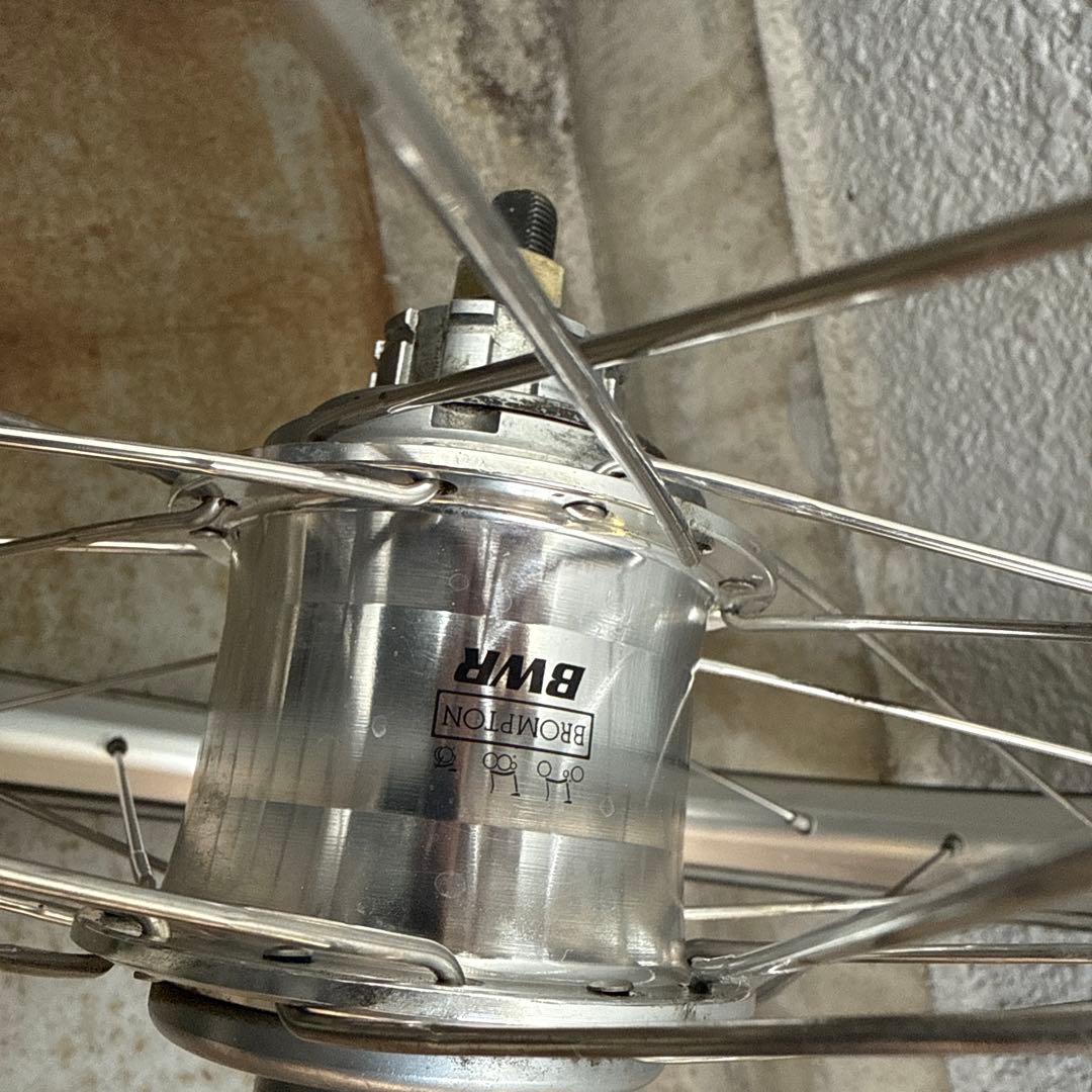 ブロンプトン　前後ホイール フリーハブ付き