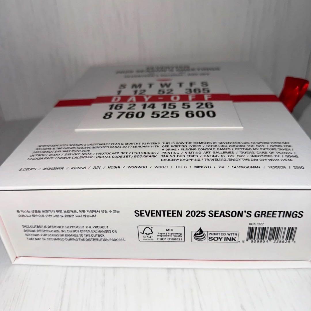 直筆サイン入りSEVENTEEN 2025 SEASON'S GREETINGS