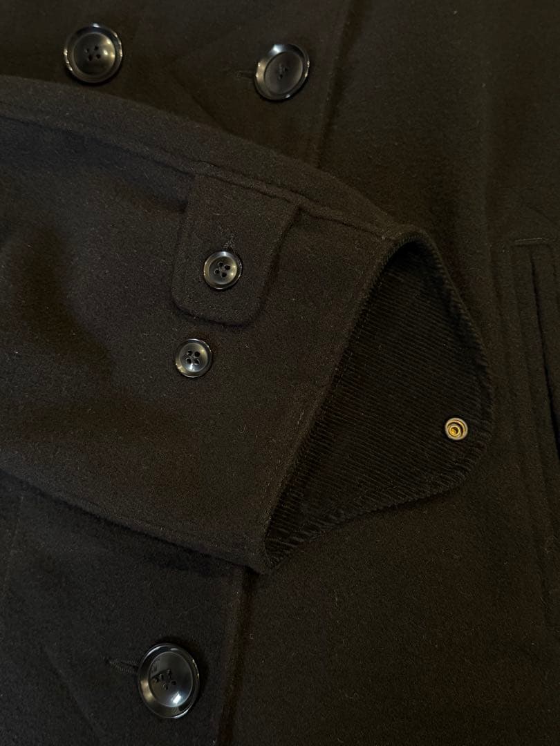 ジャケット・アウター EG - LH Pea Coat - Fake Melton - BLACK