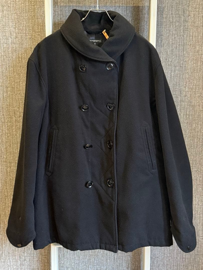 ジャケット・アウター EG - LH Pea Coat - Fake Melton - BLACK