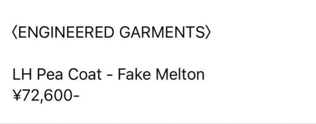 ジャケット・アウター EG - LH Pea Coat - Fake Melton - BLACK