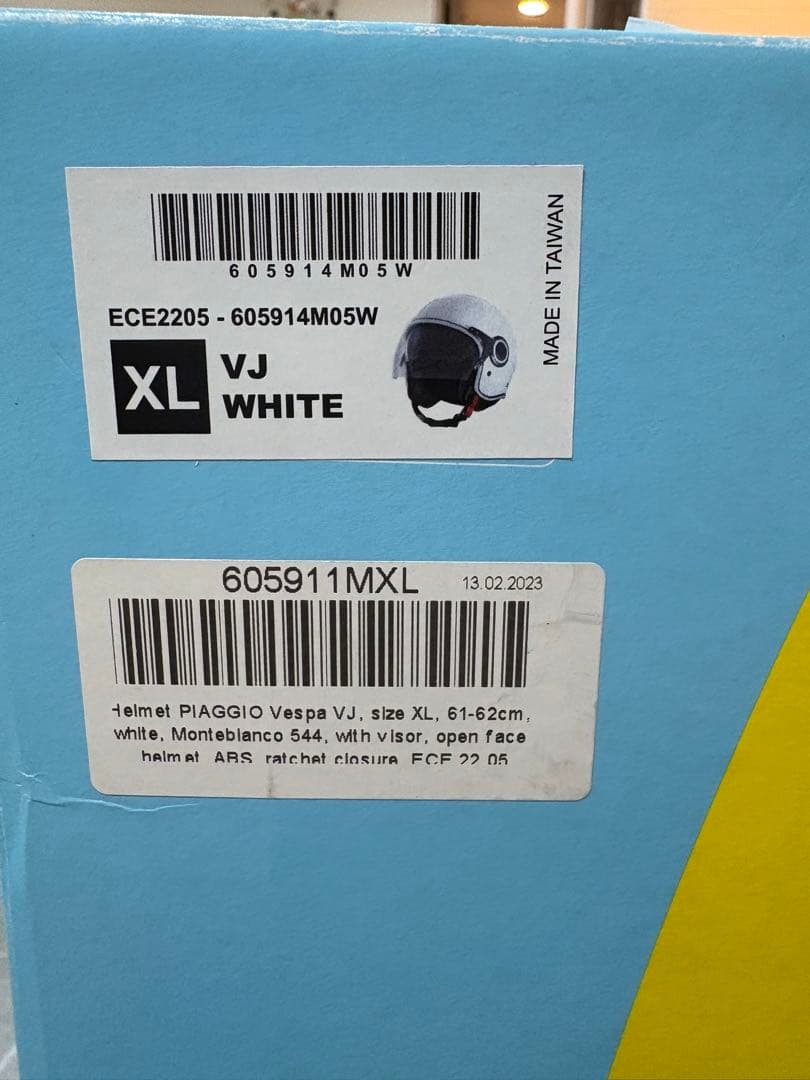 専用Vespa VJ 純正ヘルメットモンテビアンコ（白）XL
