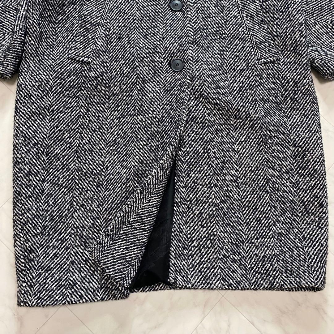 極美品✨ZARA ザラ　ヘリンボーン　チェスターコート　L オーバーサイズ