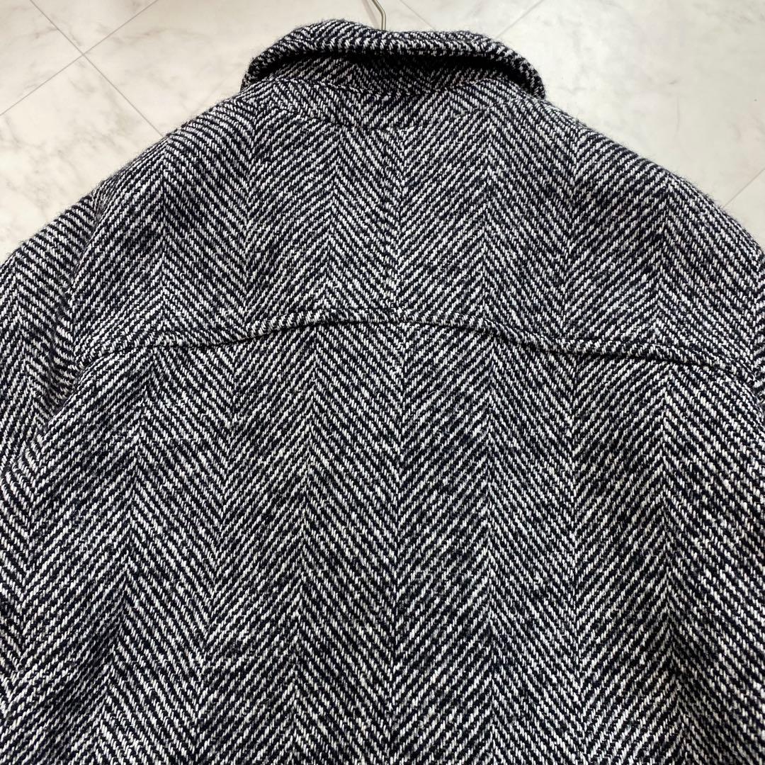 極美品✨ZARA ザラ　ヘリンボーン　チェスターコート　L オーバーサイズ