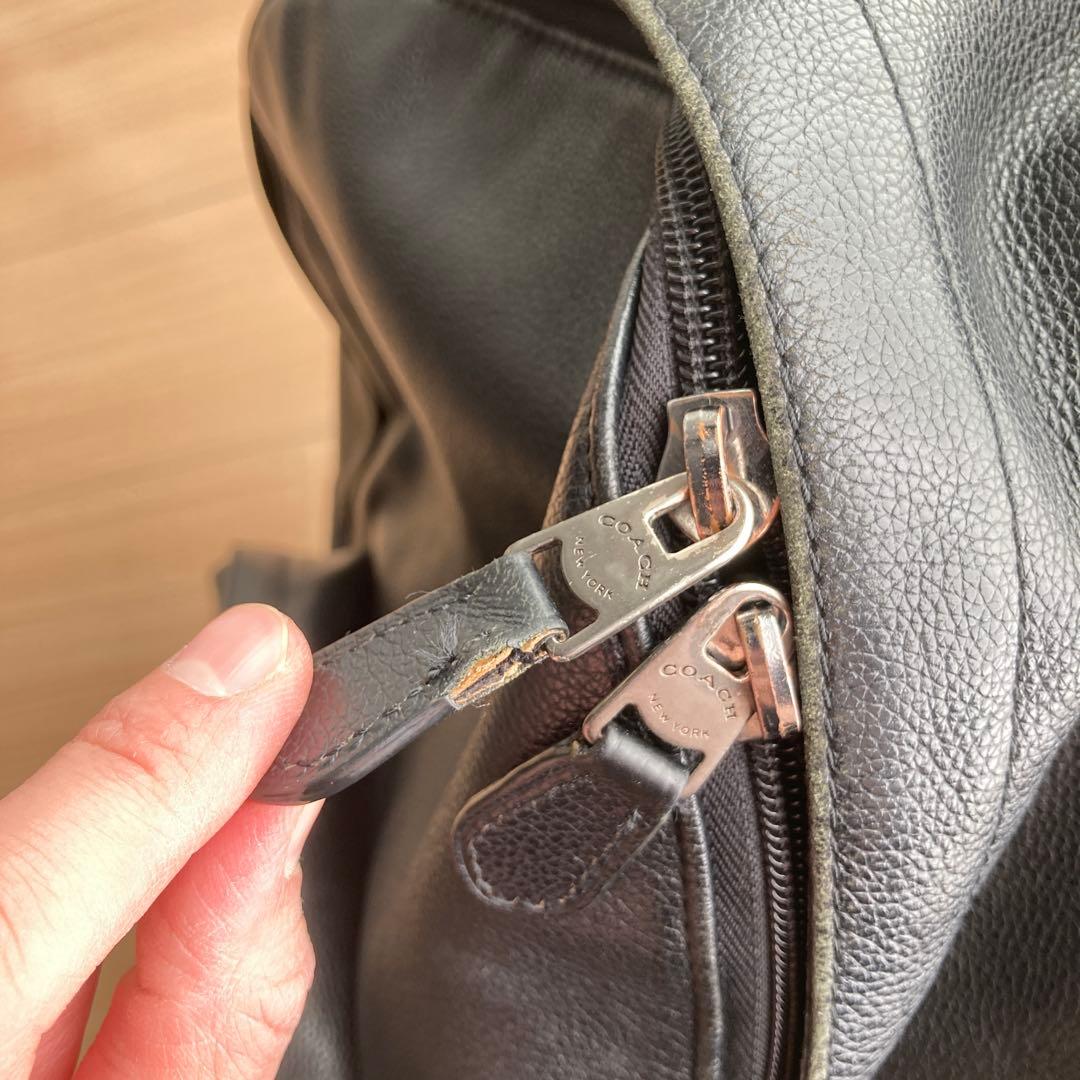 COACH　ヒューストン　バックパック　シボレザー　黒