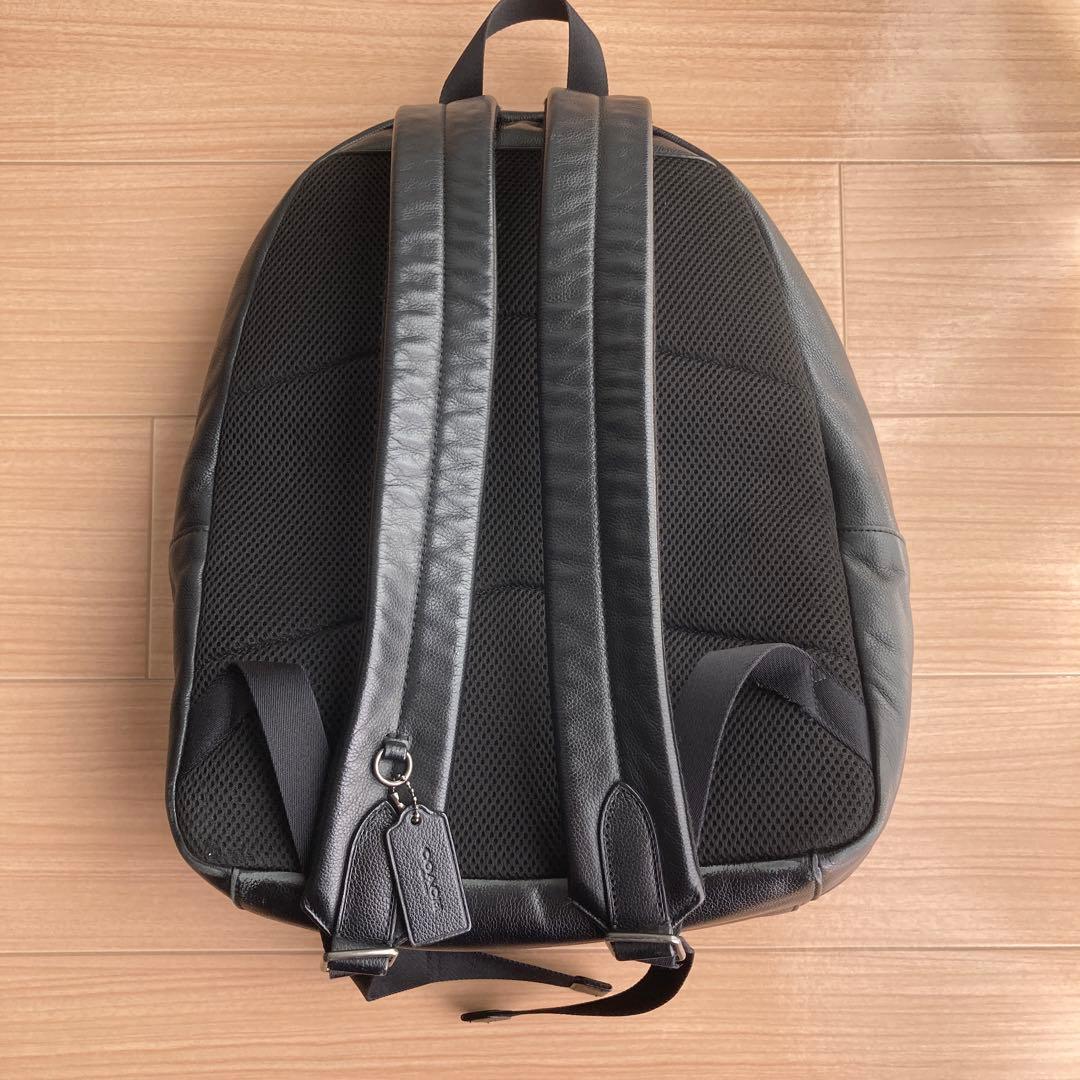 COACH　ヒューストン　バックパック　シボレザー　黒