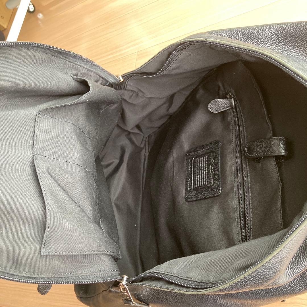 COACH　ヒューストン　バックパック　シボレザー　黒